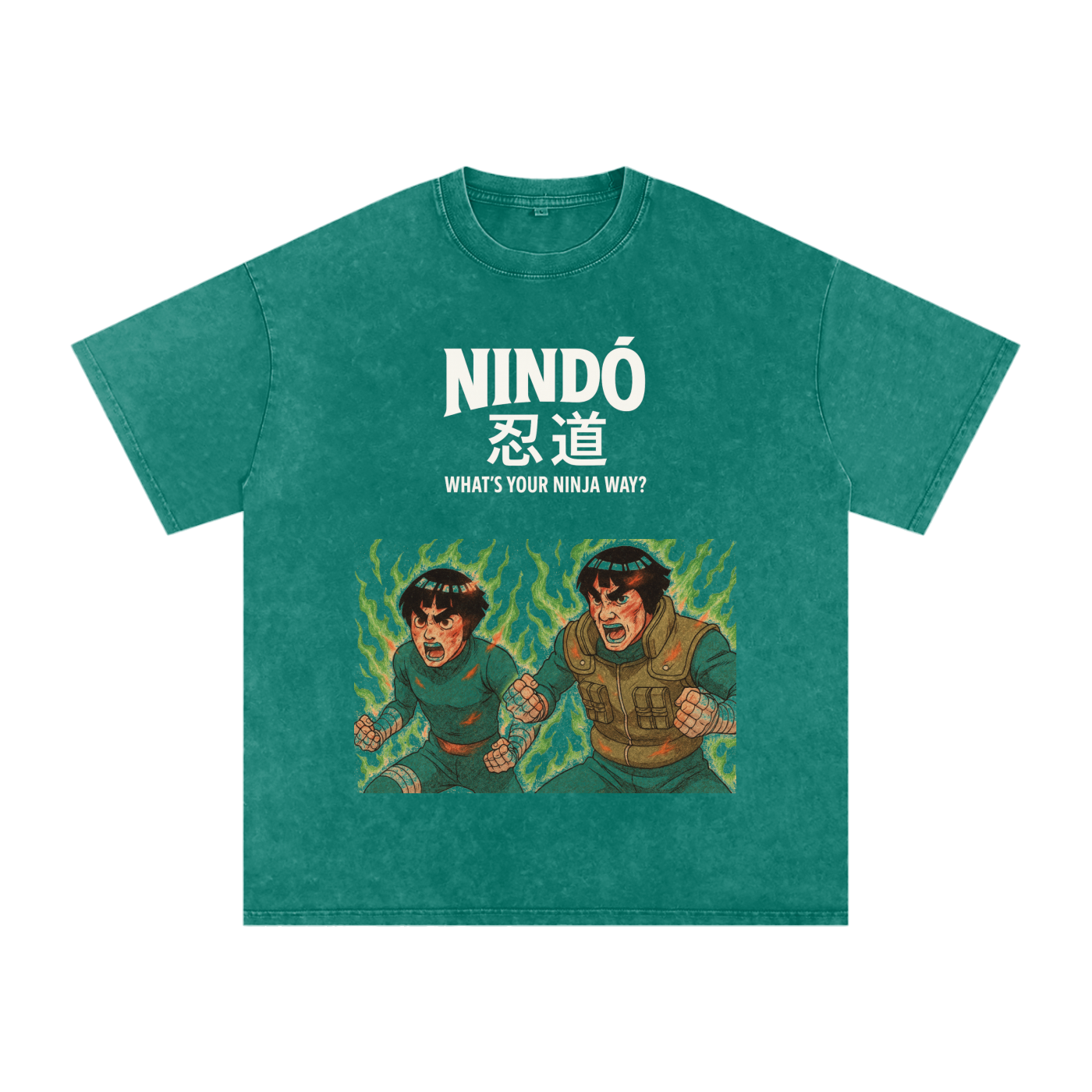 Nindō 忍道 Collection "The Power of Youth" Acid Wash Oversize T-Shirt
