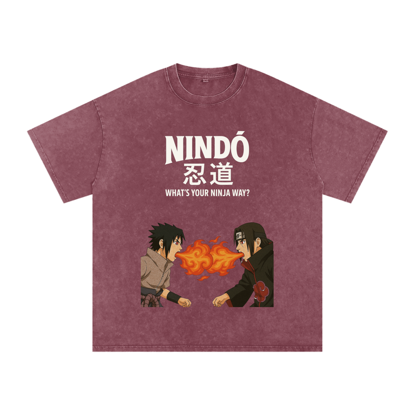 Nindō 忍道 Collection "Sasuke's Revenge" Acid Wash Oversize T-Shirt