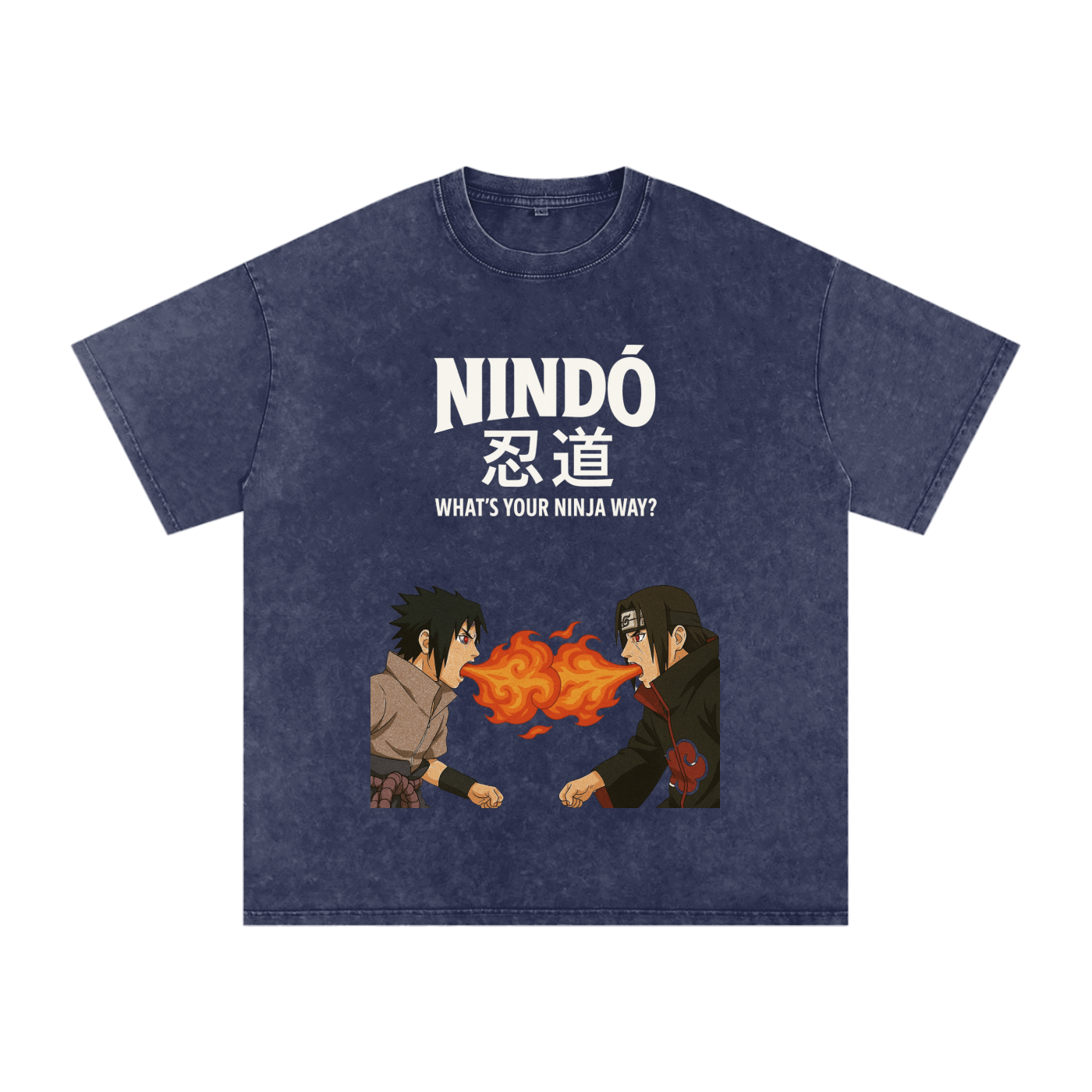 Nindō 忍道 Collection "Sasuke's Revenge" Acid Wash Oversize T-Shirt